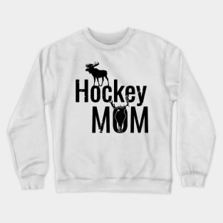 Hockey Mom with Reindeers Crewneck Sweatshirt